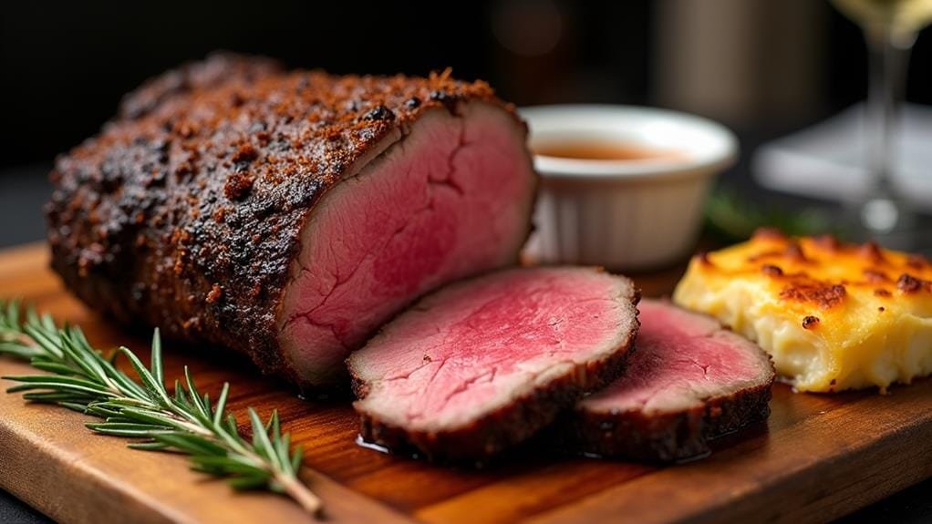 Coffee-Rubbed Prime Rib With Paprika and Gratin