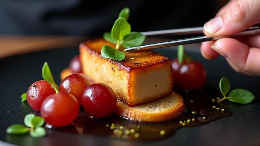 garnish using fresh herbs