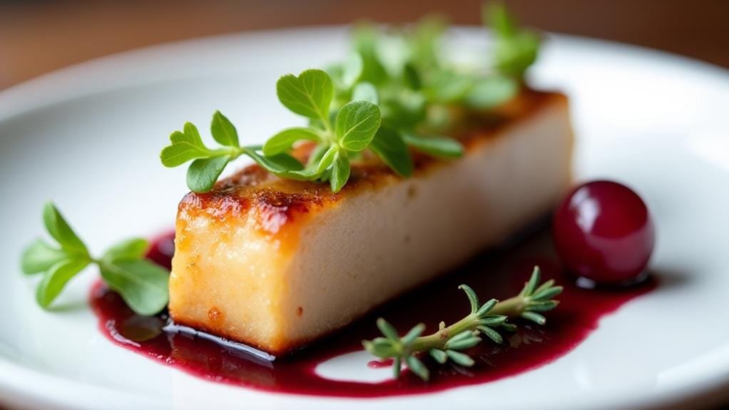 garnish using fresh herbs
