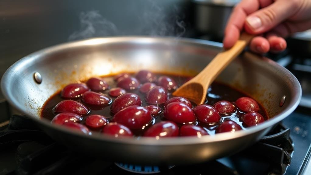 grape sauce preparation steps