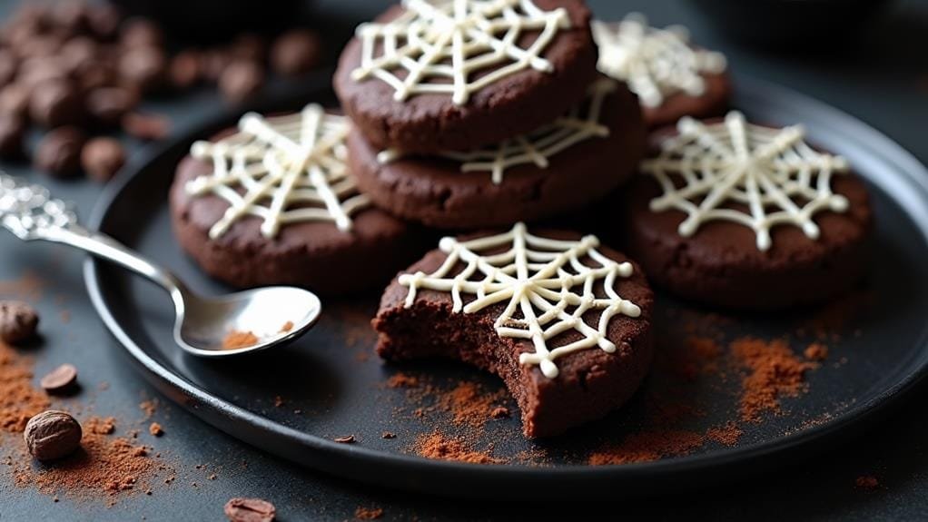 5 Best Halloween Biscuit Recipes halloween themed spider web cookies