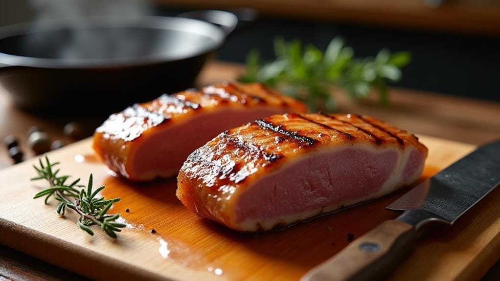 Roasted Duck With Cherry Balsamico and Polenta prepare duck breasts carefully
