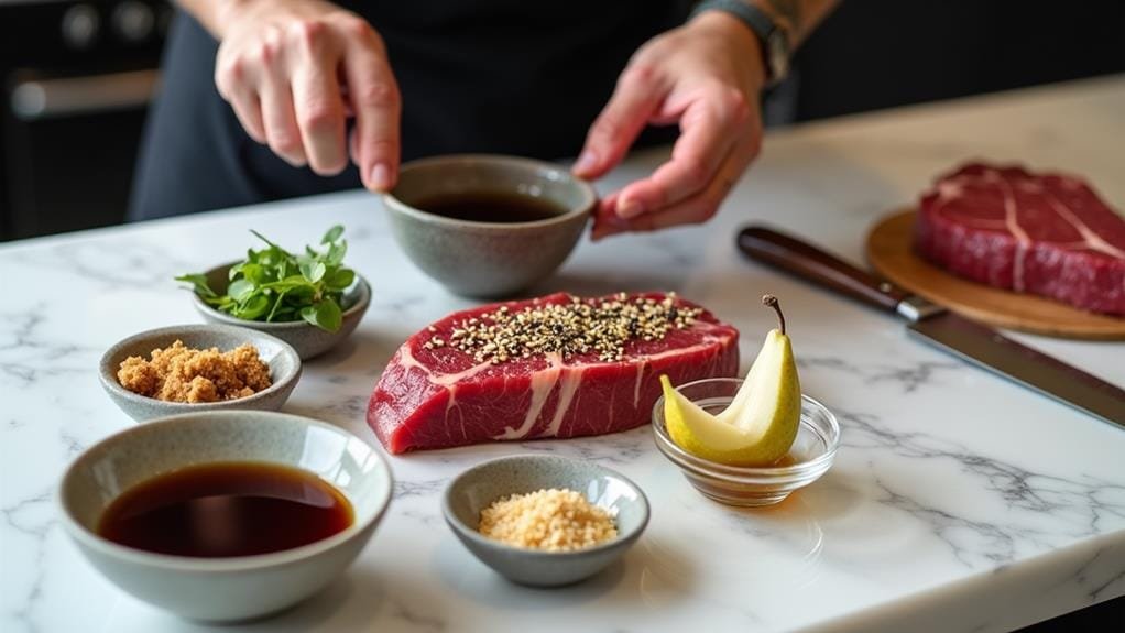 prepare marinade ingredient list