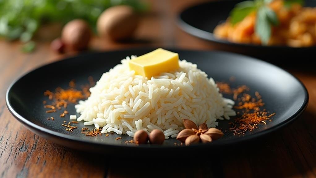 Deconstructed Lamb Rogan Josh With Mint Raita 5 serve with basmati rice