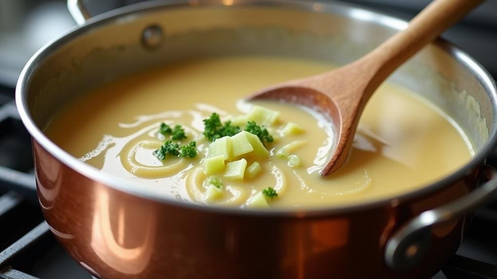Deconstructed Lobster Pot Pie With Celery & Tarragon 4 simmer sauce until thickens