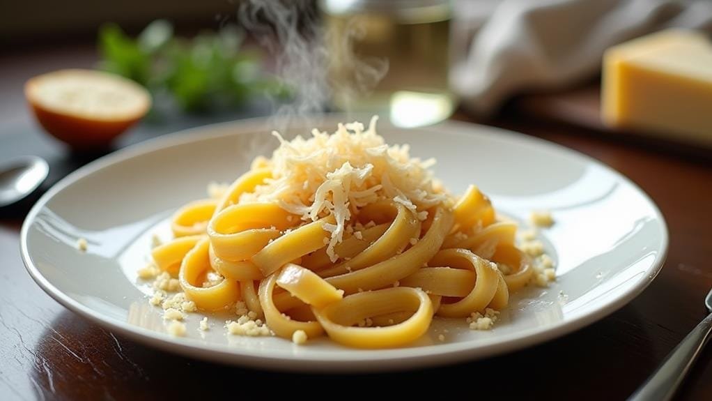 Tagliatelle With White Truffle and Parmesan