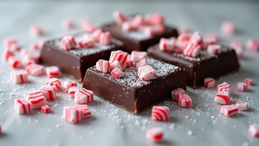 add crushed candy topping