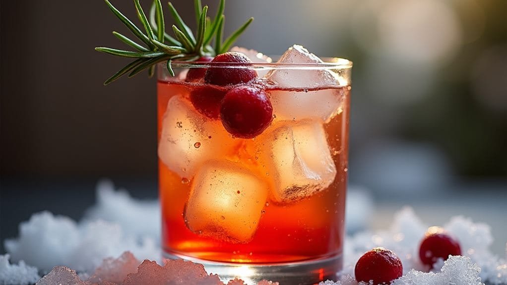 Winter Solstice Spritz With Cranberry 5 add ice to glass