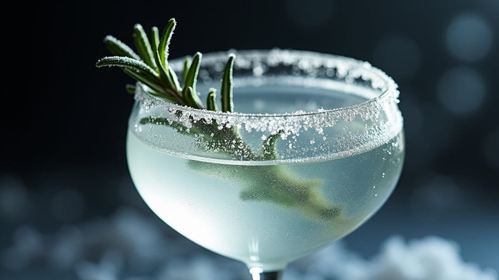 Winter Frost Gin With Silver Sugar 8 add rosemary garnish now