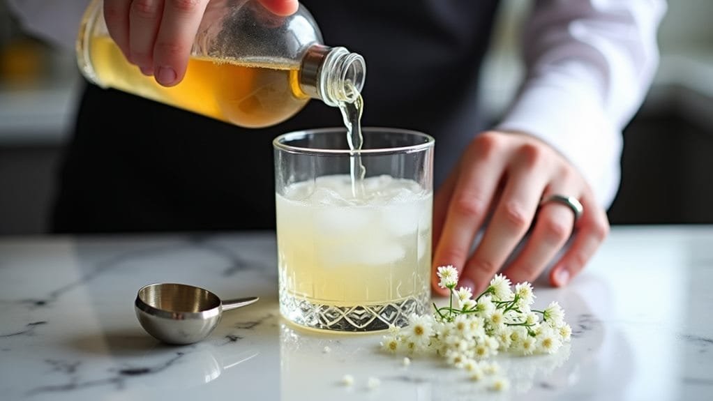 Silver Bell Gin With Elder-Flower 8 adjust sweetness as necessary