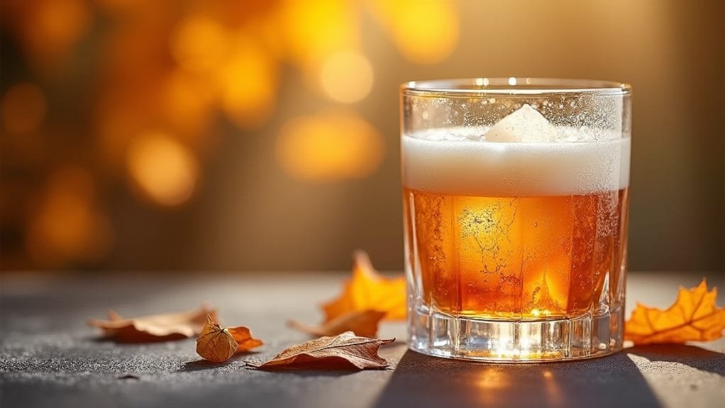 Pumpkin Spice Russian With Cream 4 chill glassware before pouring