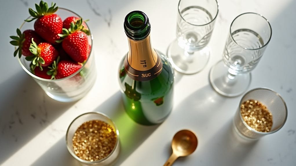 Golden Star Champagne With Edible Glitter 4 collect supplies and equipment