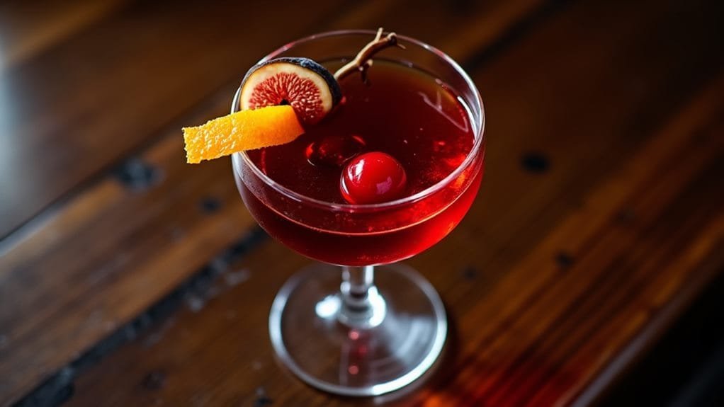 Festive Fig Manhattan With Orange Peel 2 cooking instructions and ingredients