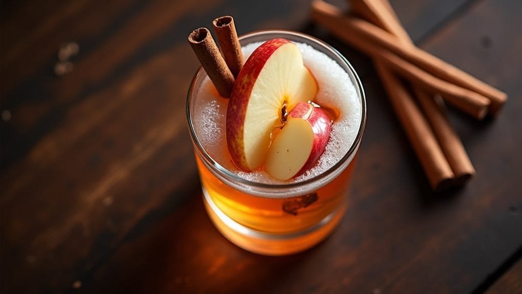 Cinnamon Apple Bourbon With Maple Foam 3 culinary preparation process