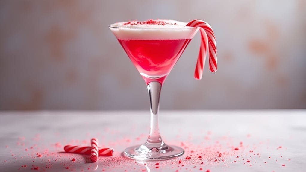 Candy Cane Vodka With Cream