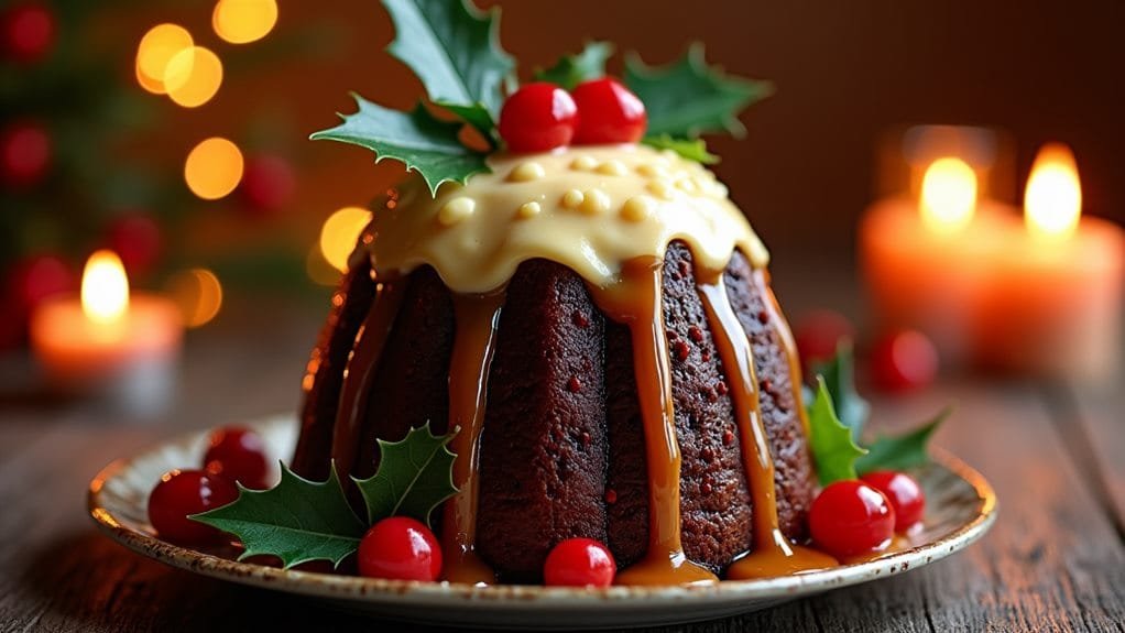 Christmas Pudding Rum With Brandy Cream