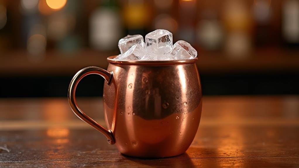 fill mug with ice