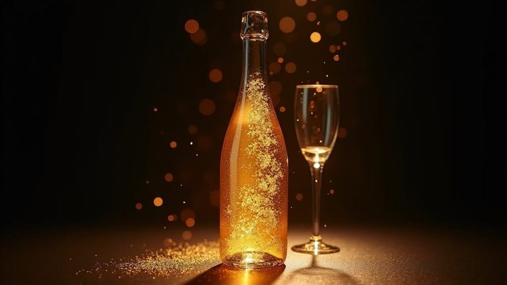Golden Star Champagne With Edible Glitter 10 finalizing important details