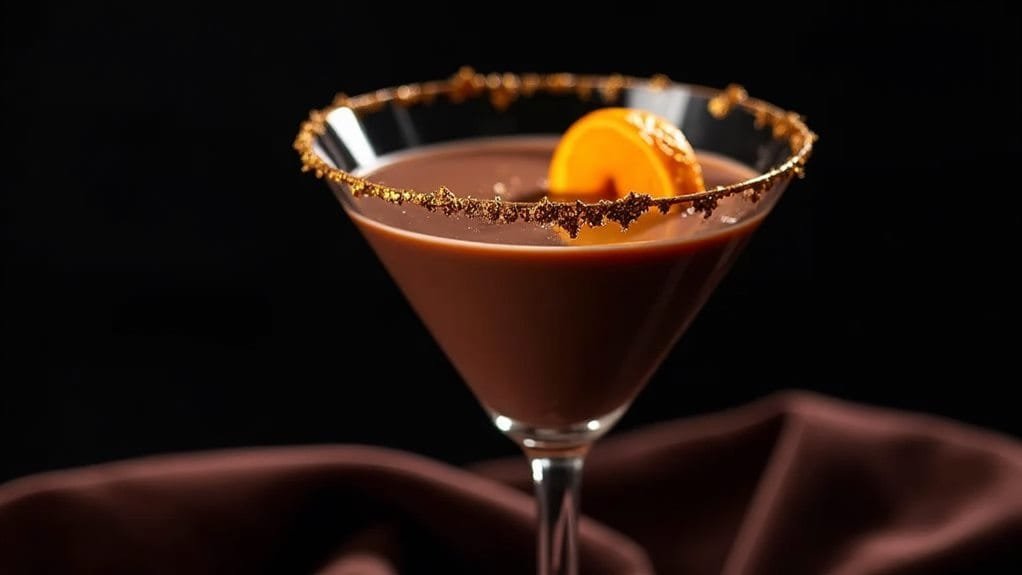 Velvet Chocolate Orange Martini With Gold 10 finalizing the details