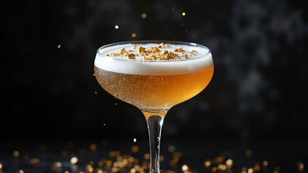 Vanilla Snow Globe Champagne With Gold Leaf 10 finalizing the process