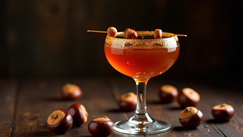 Roasted Chestnut Liqueur With Caramel Rim 10 finalizing the process