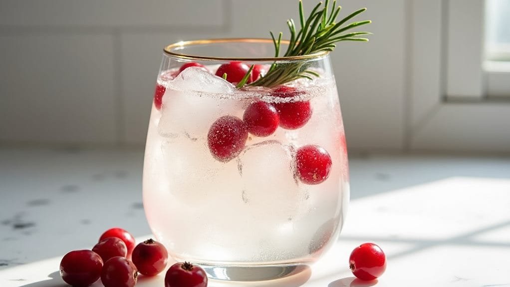 Winter Solstice Spritz With Cranberry 9 finish with club soda