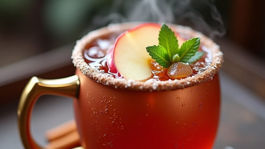 Spiced Apple Cider Mule With Ginger 8 garnish and serve dish