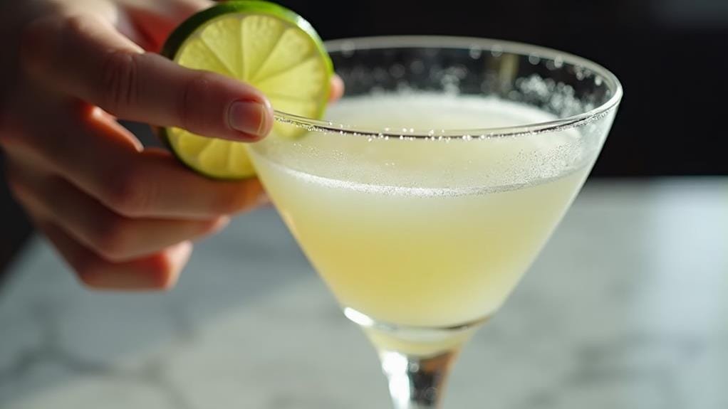 garnish with lime wheel
