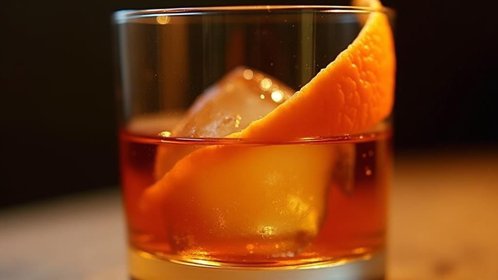 garnish with orange peel