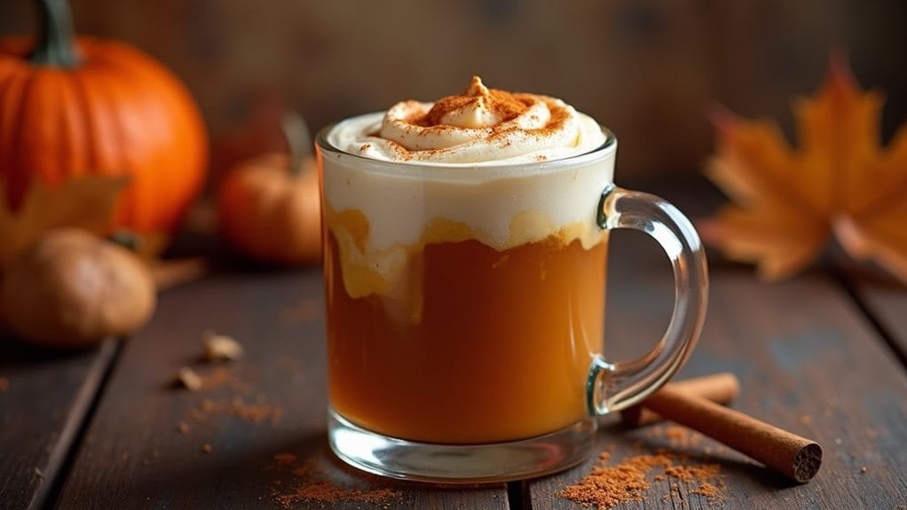 Pumpkin Spice Russian With Cream 9 lightly stir and serve