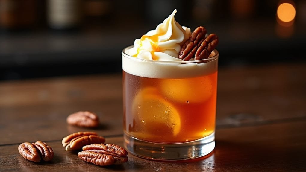 Maple Pecan Bourbon With Cream Float