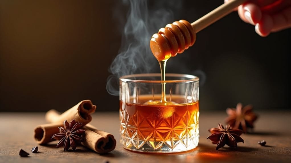 mix honey and cognac