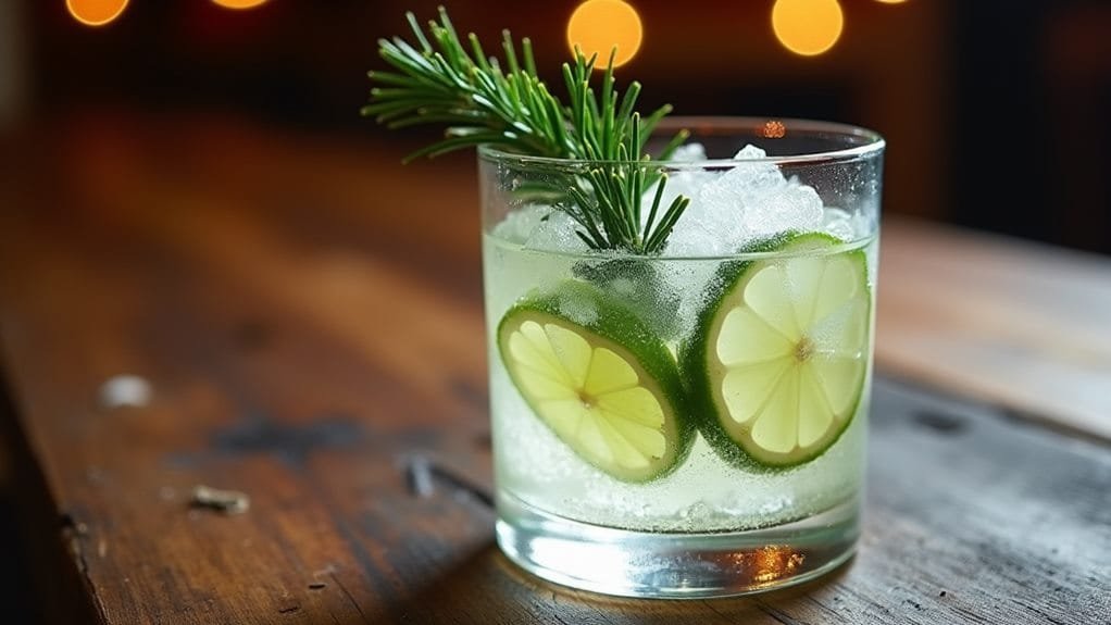 Christmas Forest Pine Vodka and Lime 8 pour infused vodka cocktails