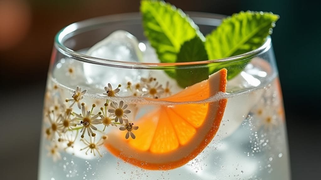 Silver Bell Gin With Elder-Flower 4 prepare garnish ingredients