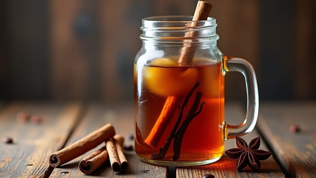 Holiday Spiced Rum With Caramel 4 prepare glass storage container