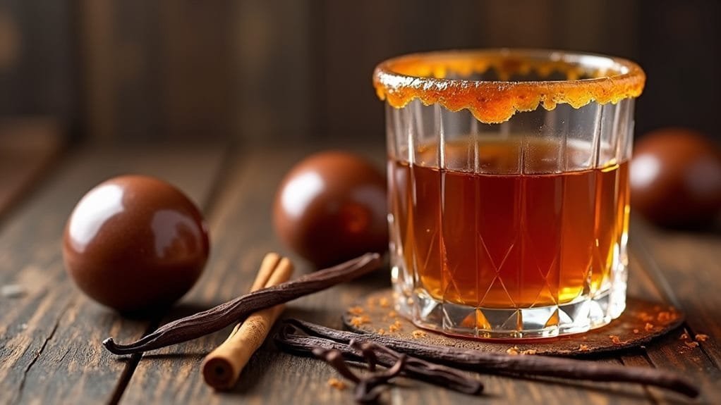 Roasted Chestnut Liqueur With Caramel Rim 5 prepare infusion mixture ingredients