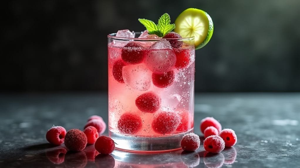 Winter Berry Mojito With Fresh Mint 3 prepare measure cook serve