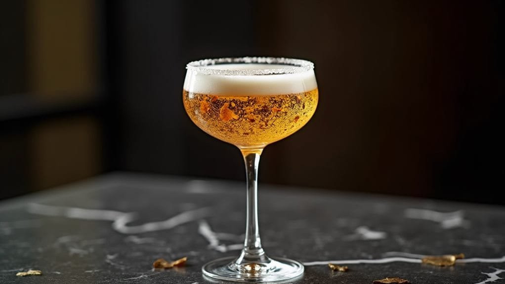 Vanilla Snow Globe Champagne With Gold Leaf 3 recipe preparation instructions