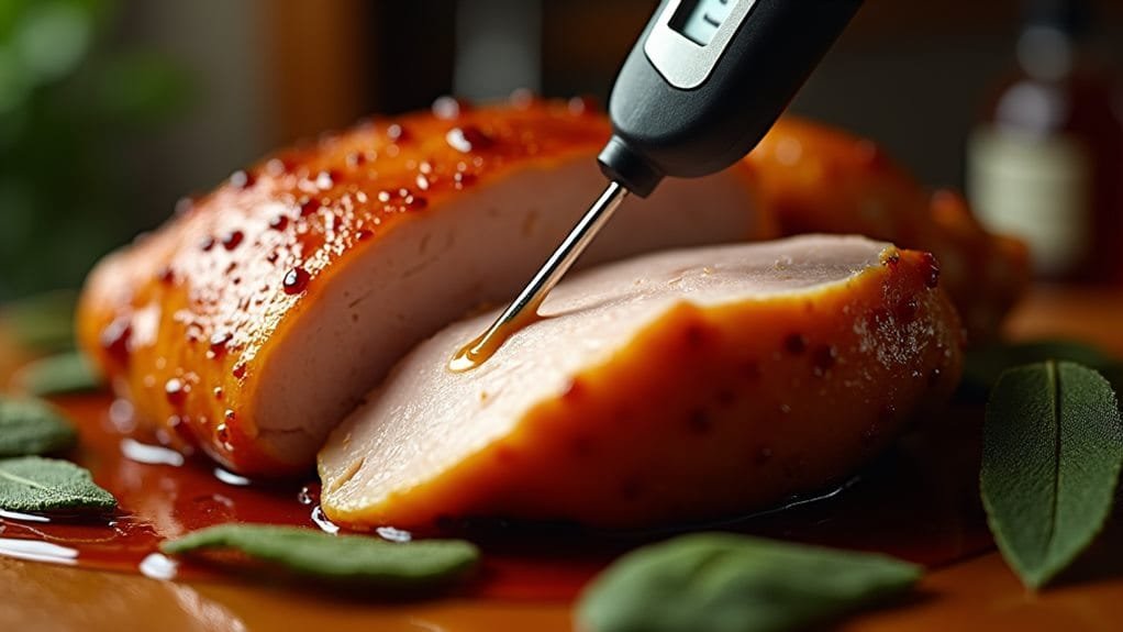 Maple Turkey Day Bourbon With Sage 7 regularly monitor internal temperature