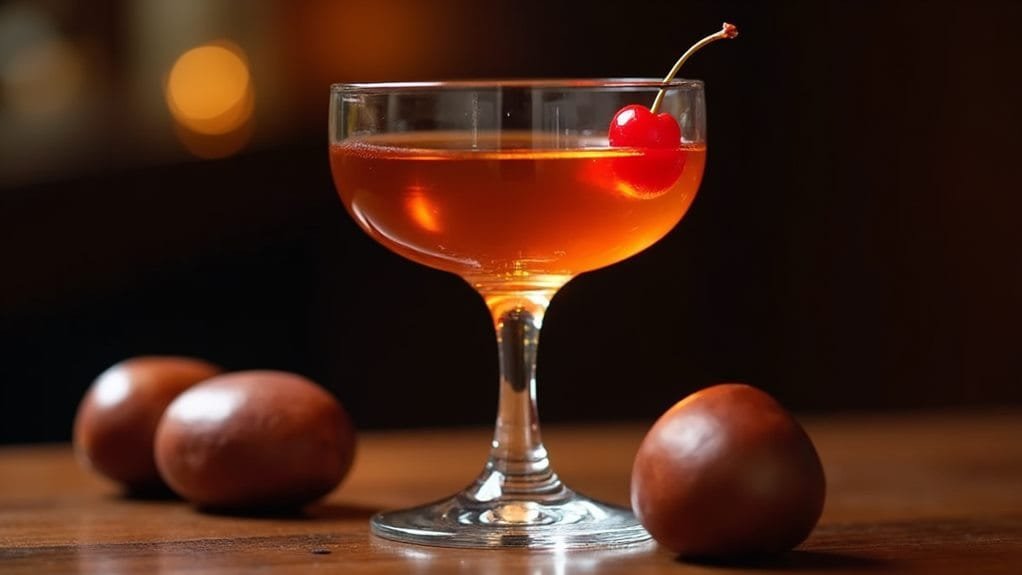 Roasted Chestnut Manhattan With Cherry 3 step by step cooking instructions