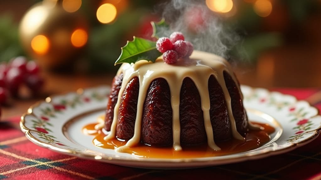 Christmas Pudding Rum With Brandy Cream 3 step by step cooking instructions