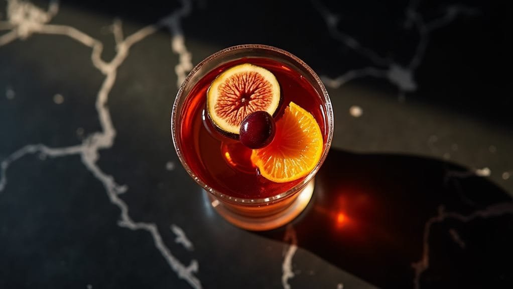 Festive Fig Manhattan With Orange Peel 3 step by step cooking instructions