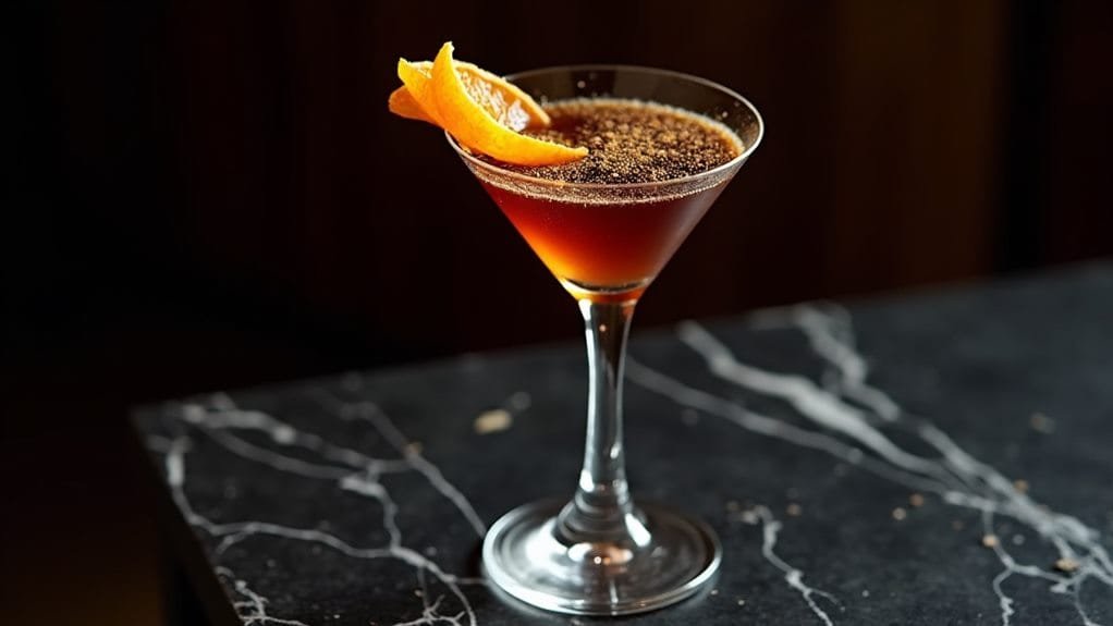 Velvet Chocolate Orange Martini With Gold 3 step by step culinary instructions