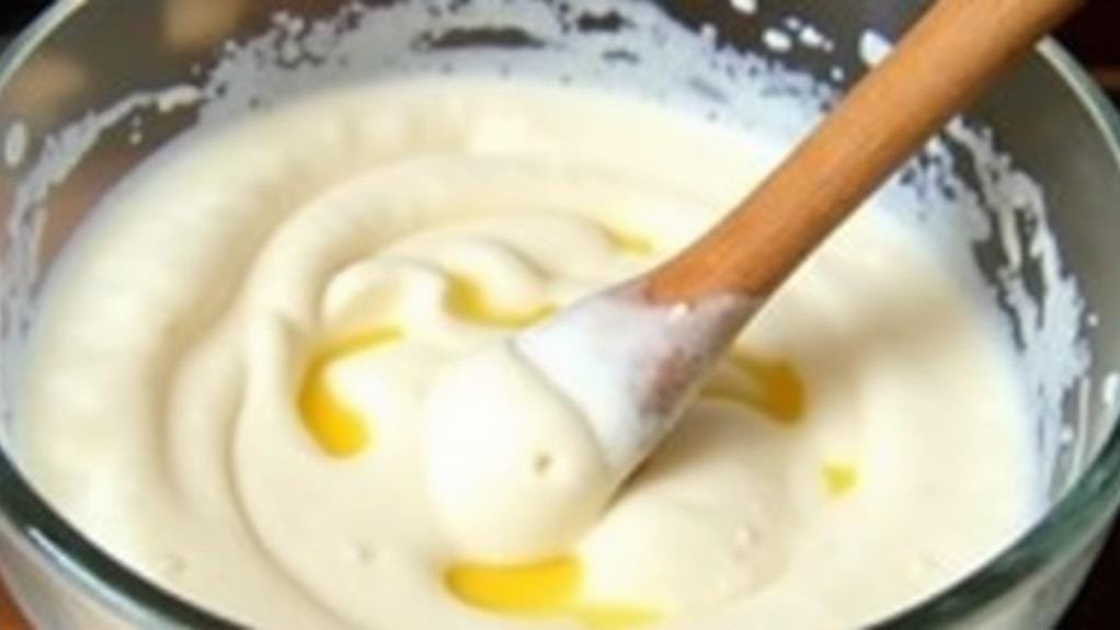 stir coconut cream mixture