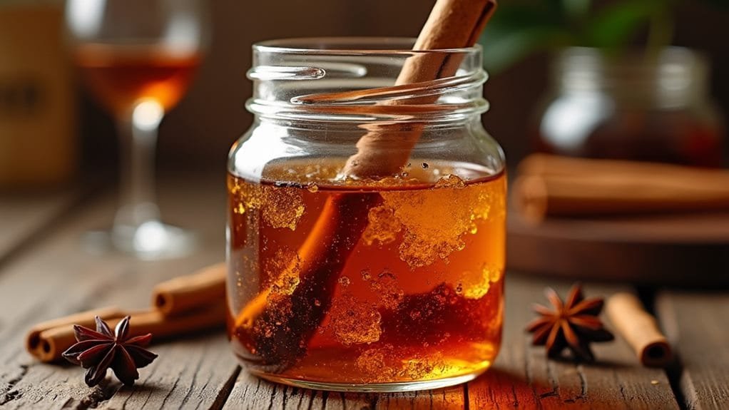 Holiday Spiced Rum With Caramel 6 store and shake daily