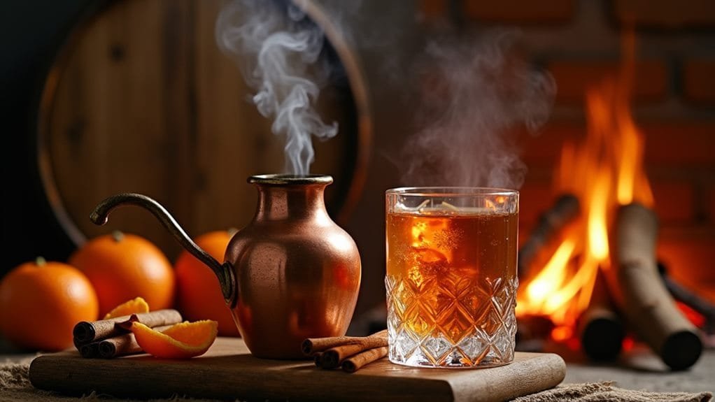 Fireside Orange Whiskey With Cinnamon 1 understanding past events contextually