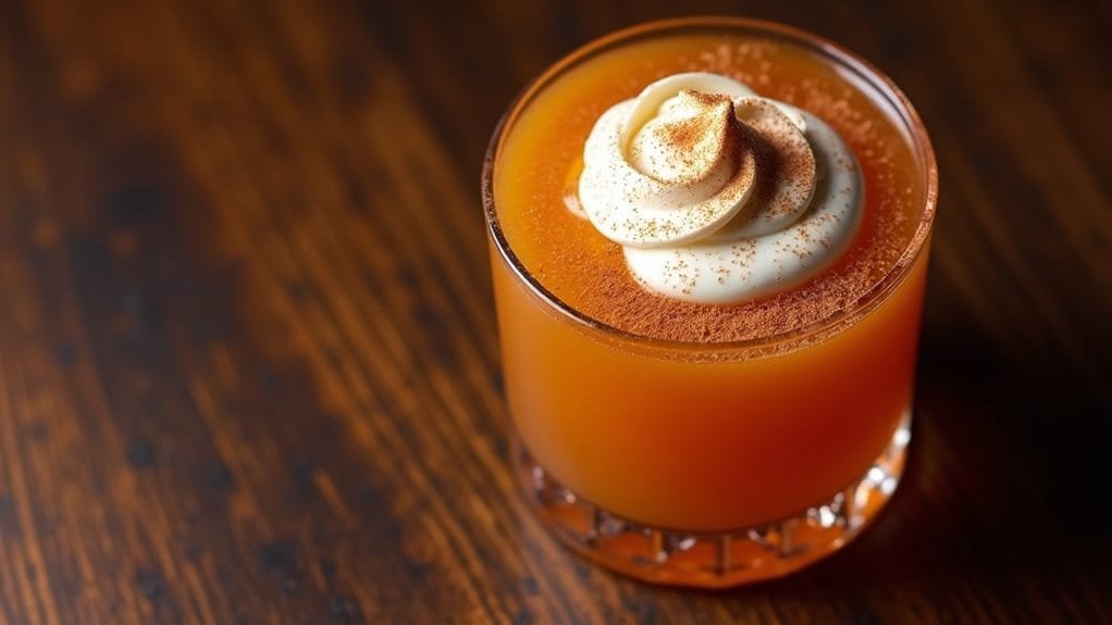 Pumpkin Spice Russian With Cream 7 whipped cream garnish added